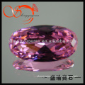 pink oval cut faceted gemstones big cubic zirconia stone
